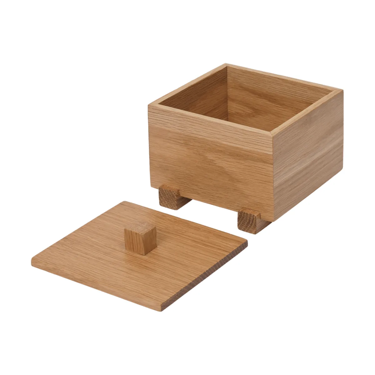 Moku ask, Obehandlad ek, 10x11x9,5 cm Ferm Living