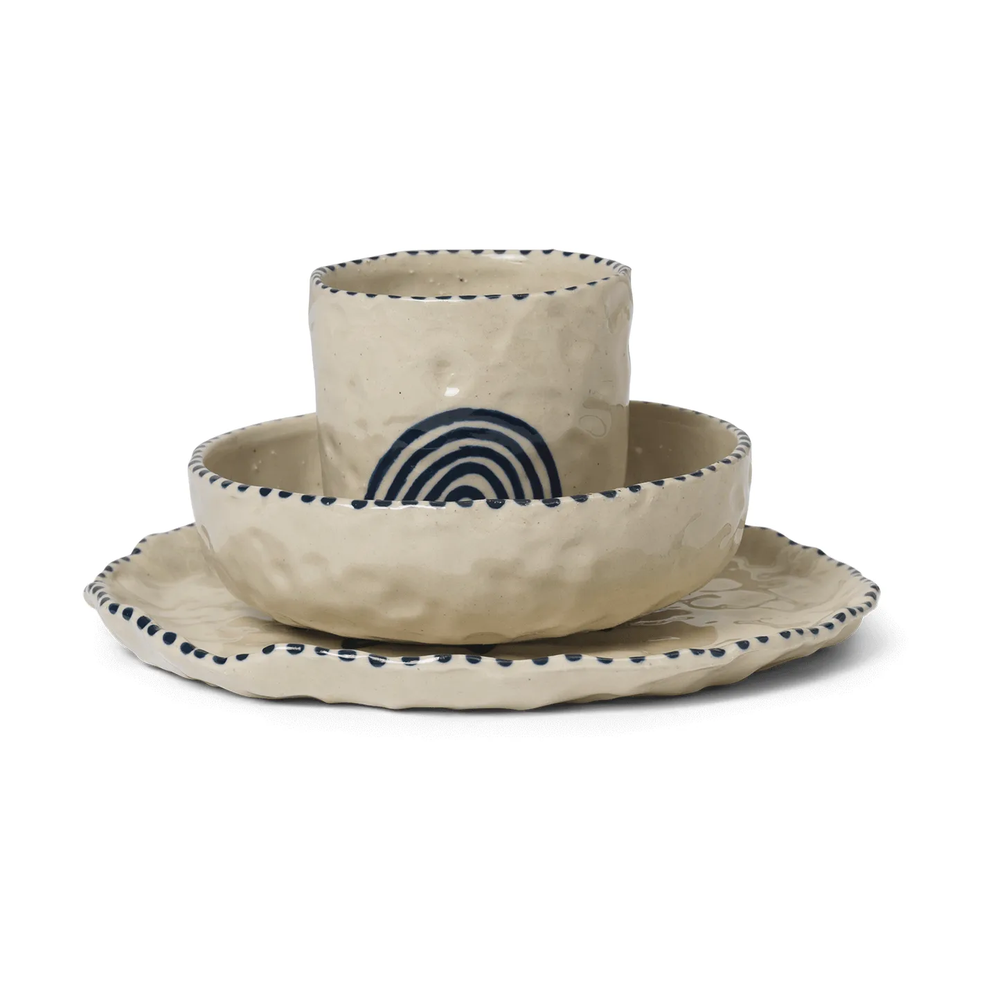 Naive barnservis 3 delar, Deep blue Ferm Living