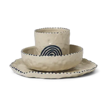 Naive barnservis 3 delar - Deep blue - Ferm Living