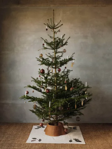 Oak julgransmatta 120x120cm - Natural - Ferm Living