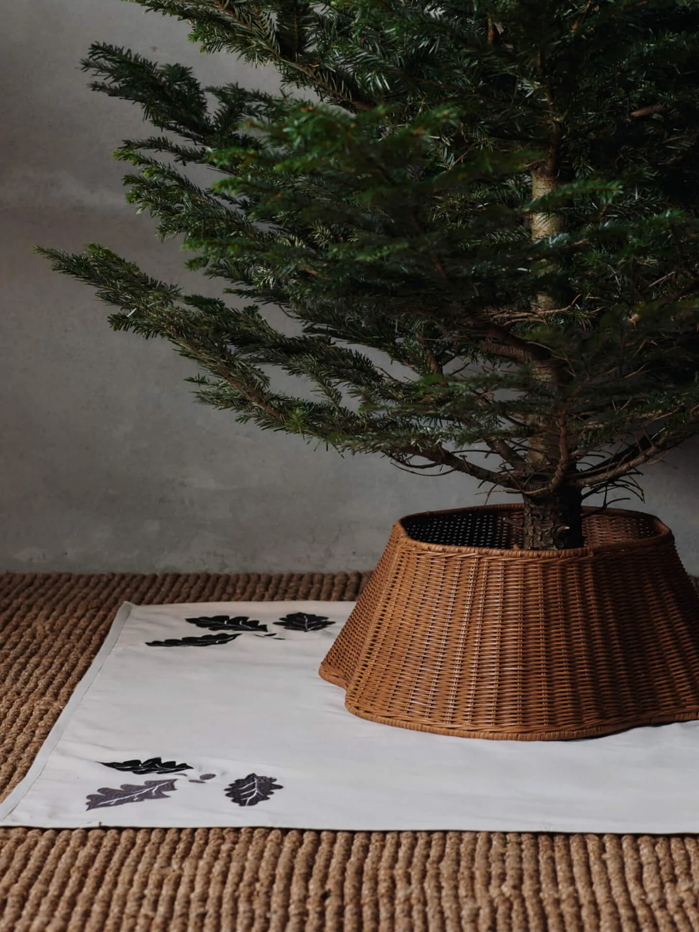 Oak julgransmatta 120x120cm, Natural Ferm Living