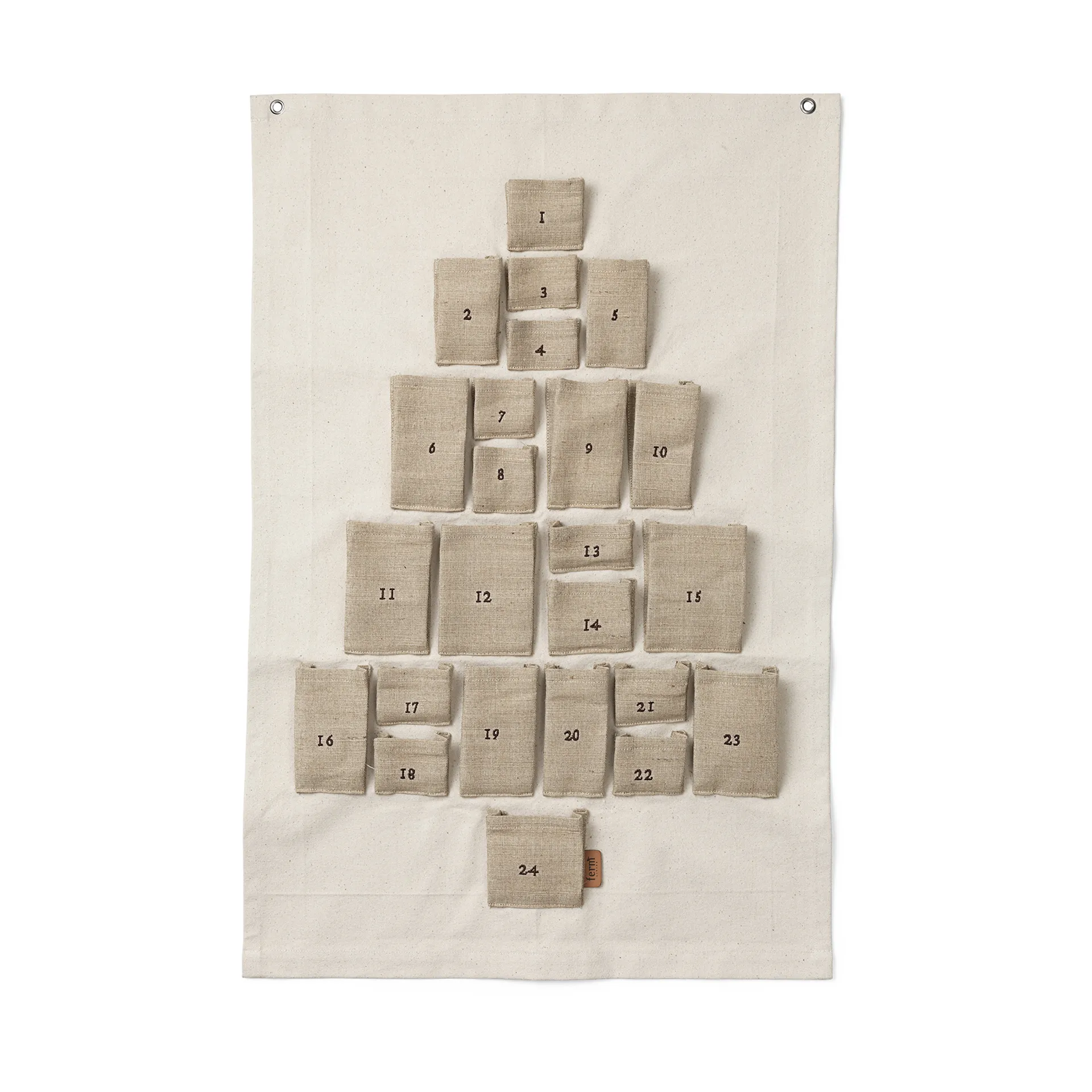Pine julkalender, Mini, 50x69 cm Ferm Living