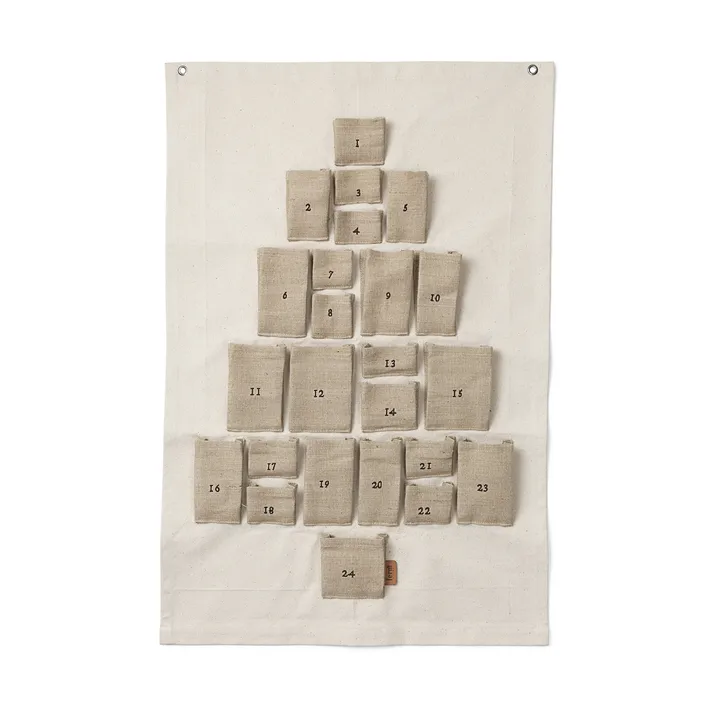 Pine julkalender - Mini, 50x69 cm - Ferm Living