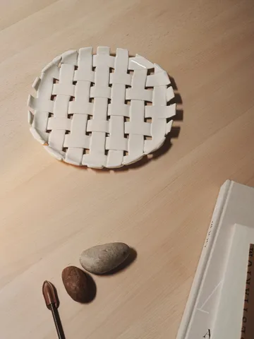 Plait fat Ø30 cm - Off white - Ferm Living