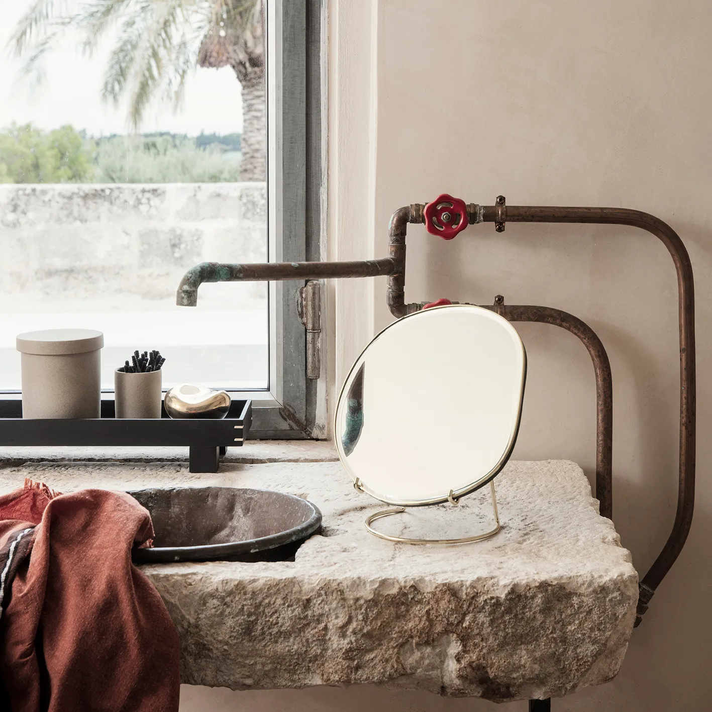 Pond bordsspegel, Mässing Ferm Living