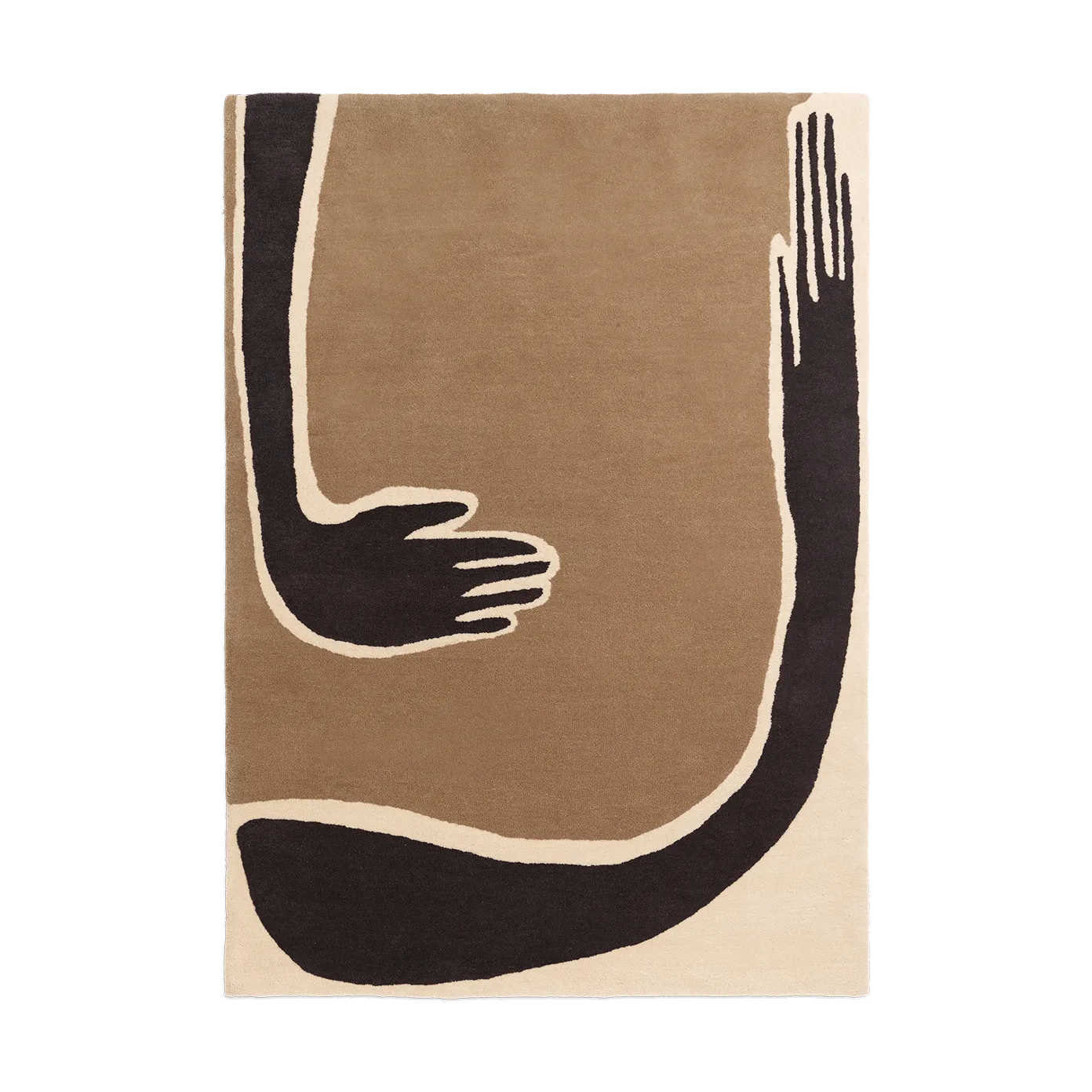 Pose matta, Coffee-off white, 140x200 cm Ferm Living
