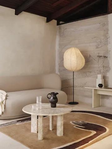 Pose matta - Coffee-off white, 140x200 cm - Ferm Living