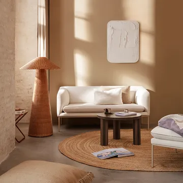 Post Soffbord - oak smoked, large, lines - Ferm Living