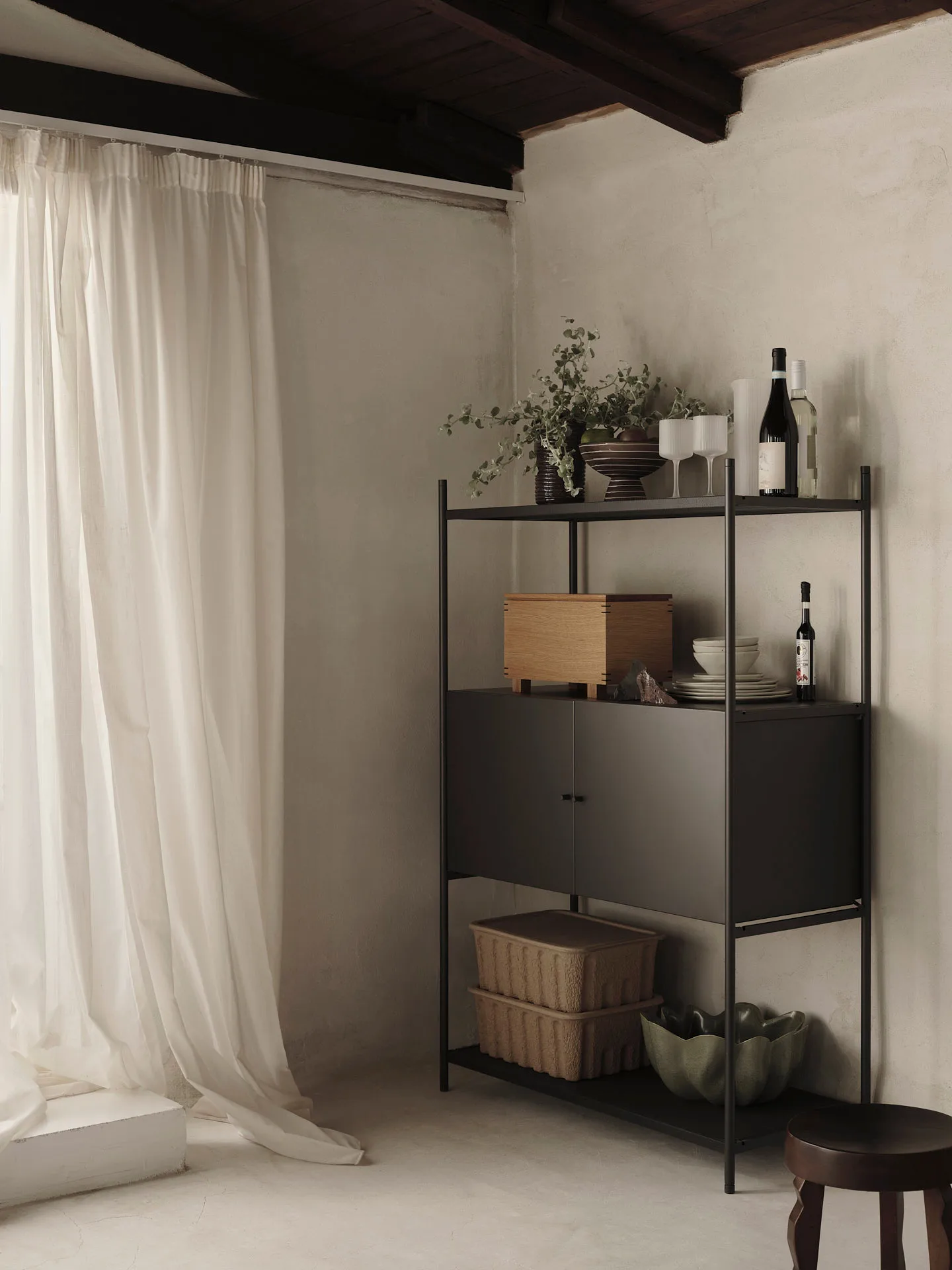 Punctual skåp 41,6x91,5 cm, Anthracite Ferm Living