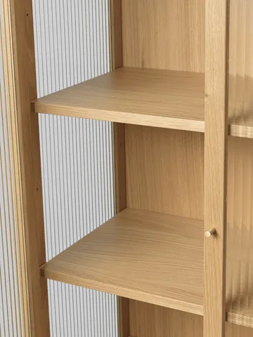 Reed vitrinskåp 70x155 cm - Natural oak - Ferm Living