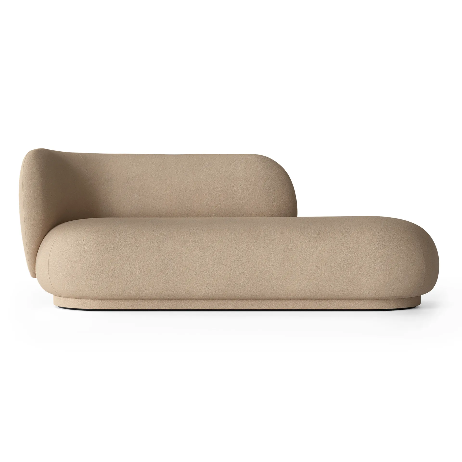 Rico divan schäslong vänster, Brushed sand Ferm Living