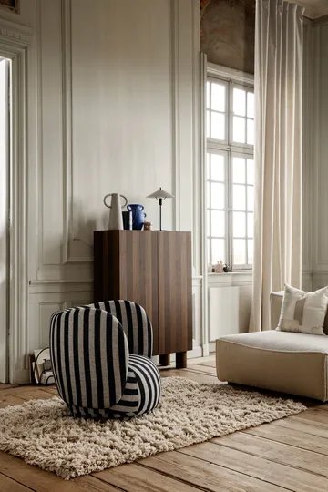 Rico lounge chair fåtölj - Louisiana sand black - Ferm Living