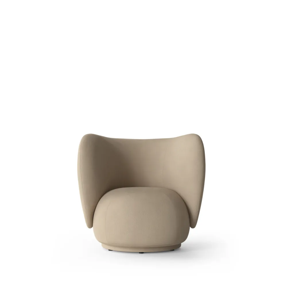 Rico lounge chair fåtölj, sand, brushed Ferm Living