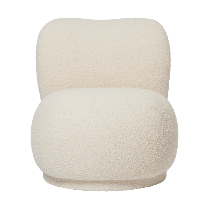 Rico lounge chair piccolo fåtölj swivel - Nordic Bouclé-Off-white - Ferm Living