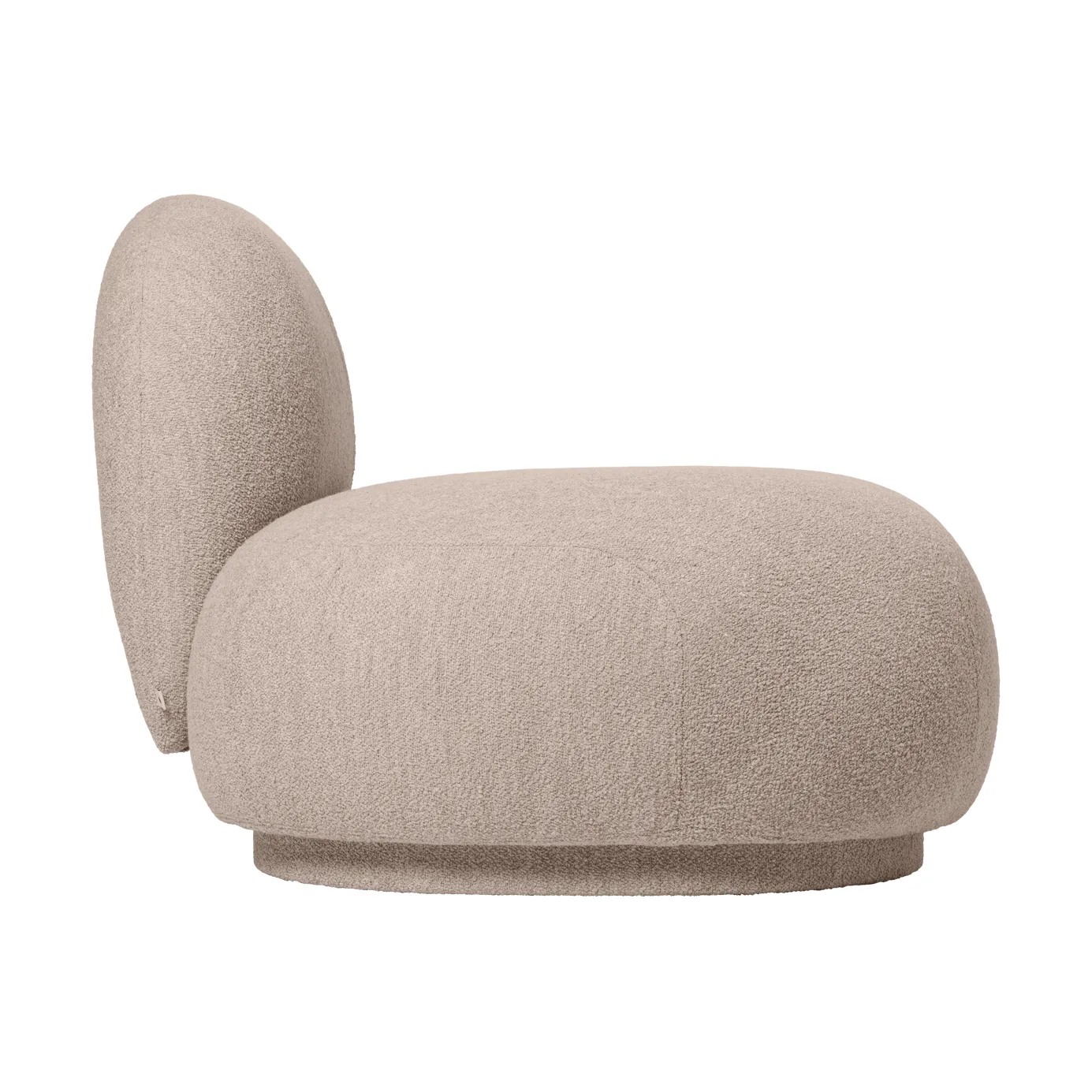 Rico open soffmodul L, Soft bouclé-natural Ferm Living