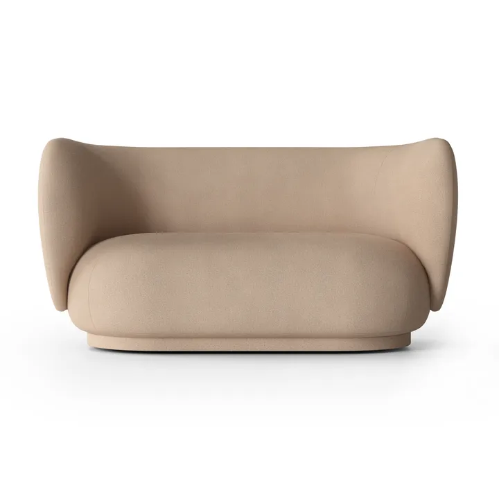 Rico soffa 2-sits - Brushed sand - Ferm Living