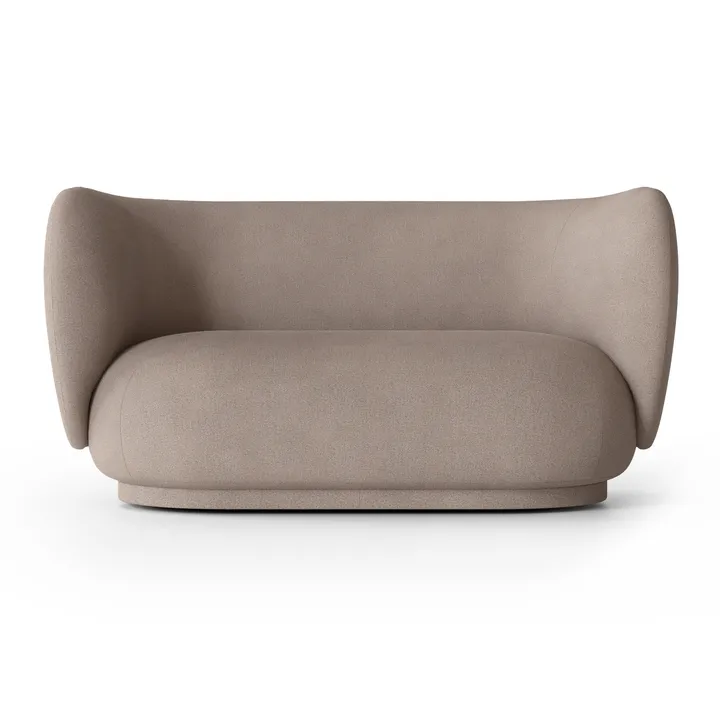 Rico soffa 2-sits - Brushed warm grey - Ferm Living