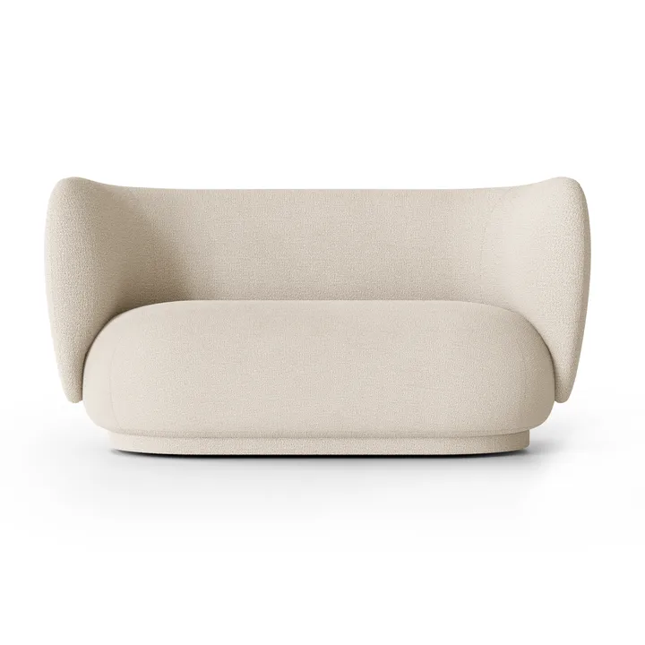 Rico soffa bouclé 2-sits - Wool bouclé offwhite - Ferm Living