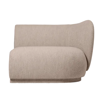 Rico soffmodul armrest R Soft Bouclé - Natural - Ferm Living