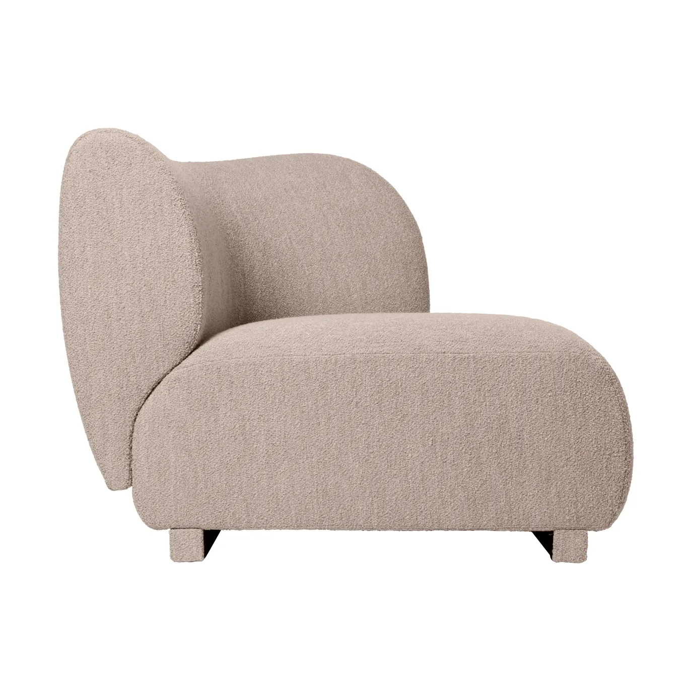 Rico soffmodul armrest R Soft Bouclé, Natural Ferm Living