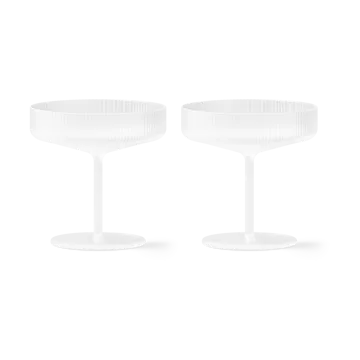 Ripple champagneglas 2-pack - Frosted - Ferm Living