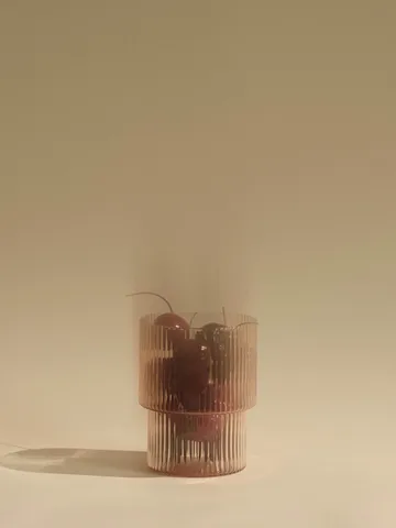 Ripple glas 4-pack - Blush - Ferm Living