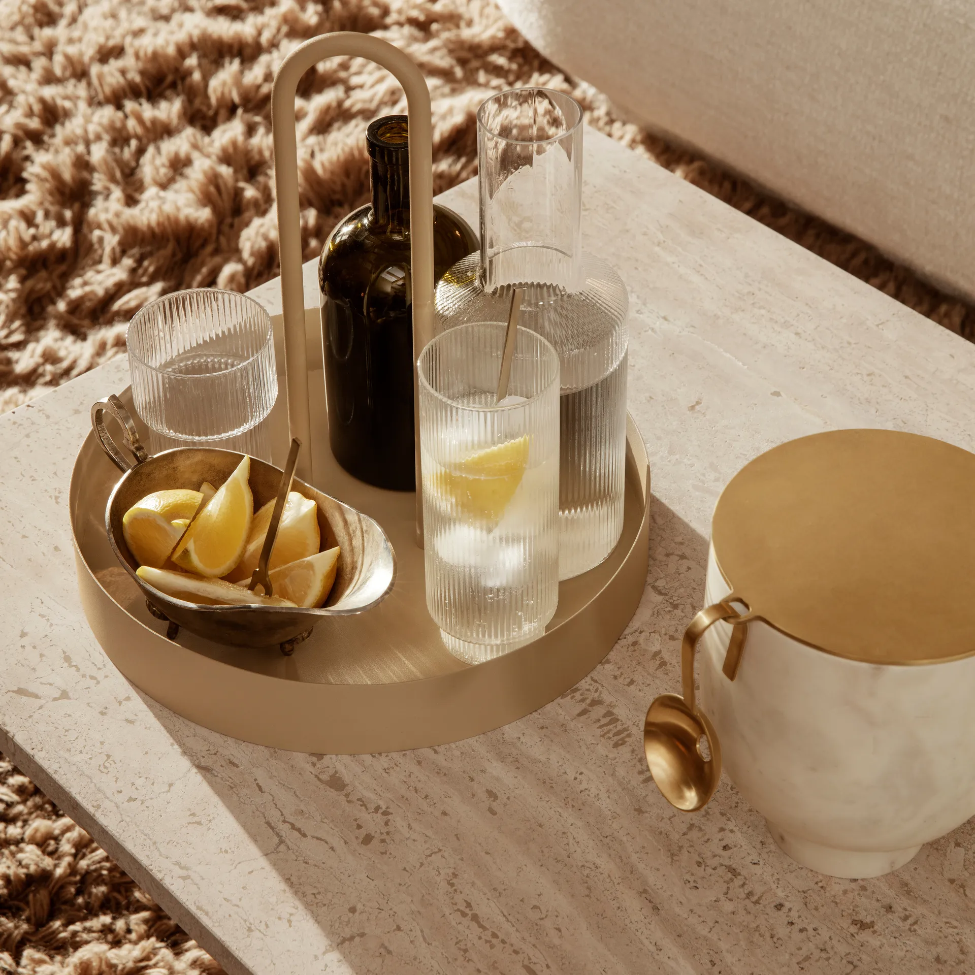 Ripple glas 4-pack, klar Ferm Living