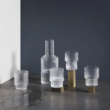 Ripple glas 4-pack - klar - Ferm Living
