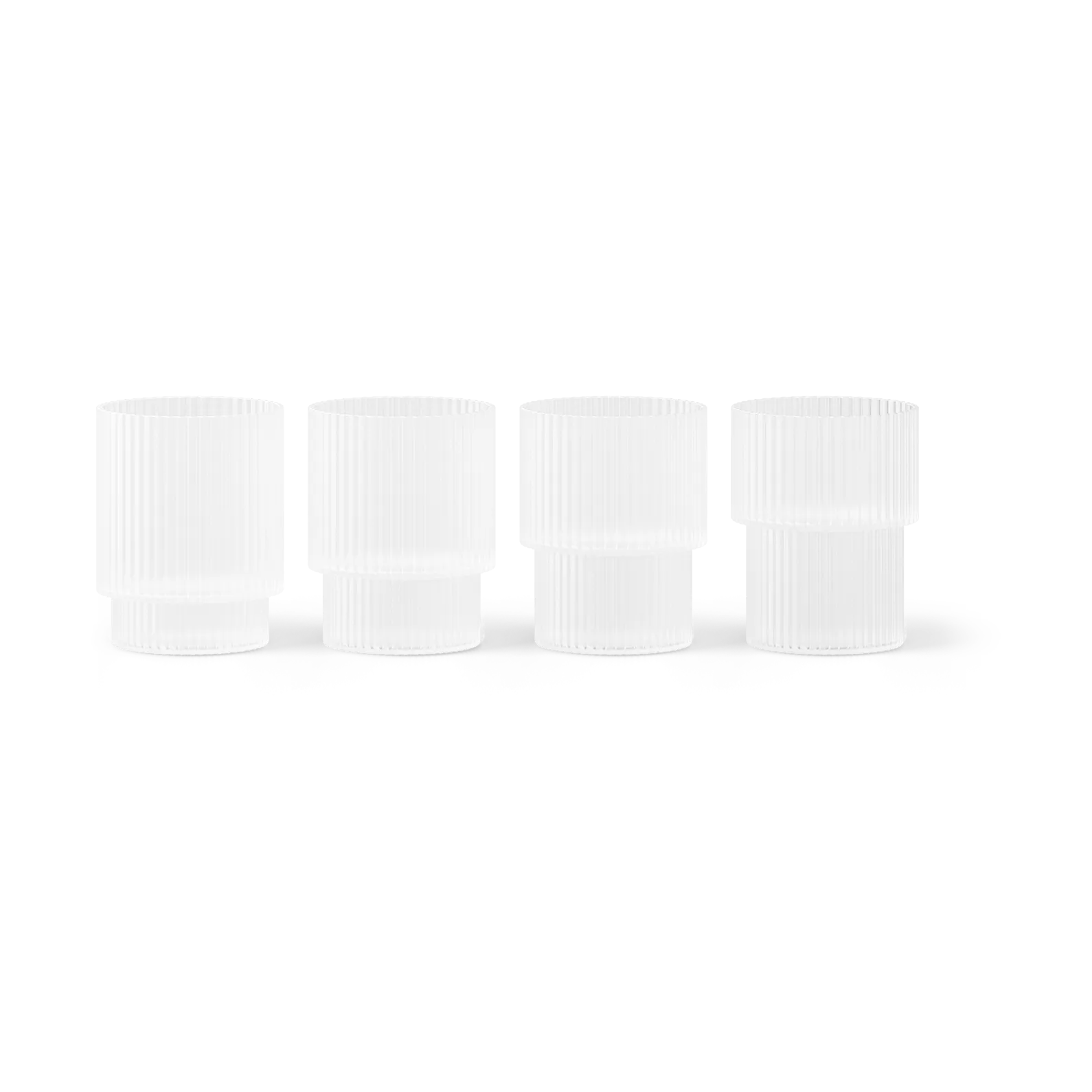 Ripple glas small 6 cl 4-pack, Frosted Ferm Living