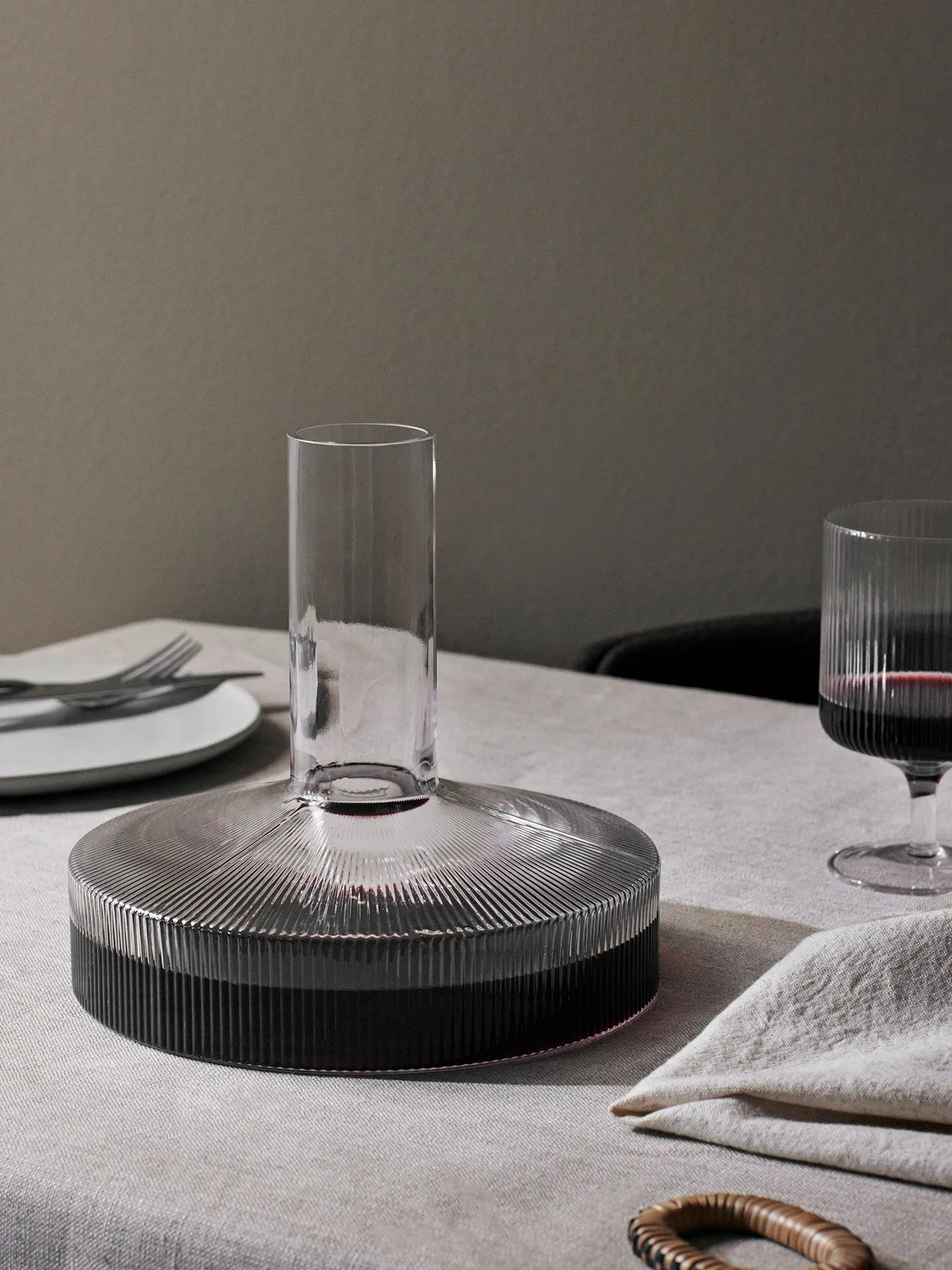 Ripple karaff och glasset 17 delar - Klar Ferm Living