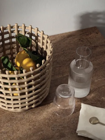 Ripple karaff och glasset 17 delar - Klar - Ferm Living