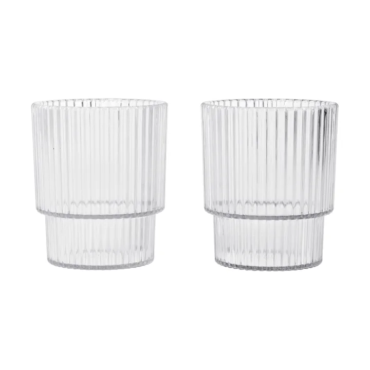 Ripple kids glas - Clear, 2-pack - Ferm Living