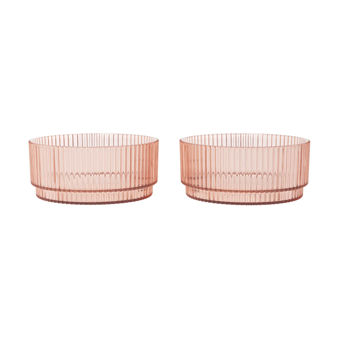 Ripple kids skål, Blush, 2-pack Ferm Living