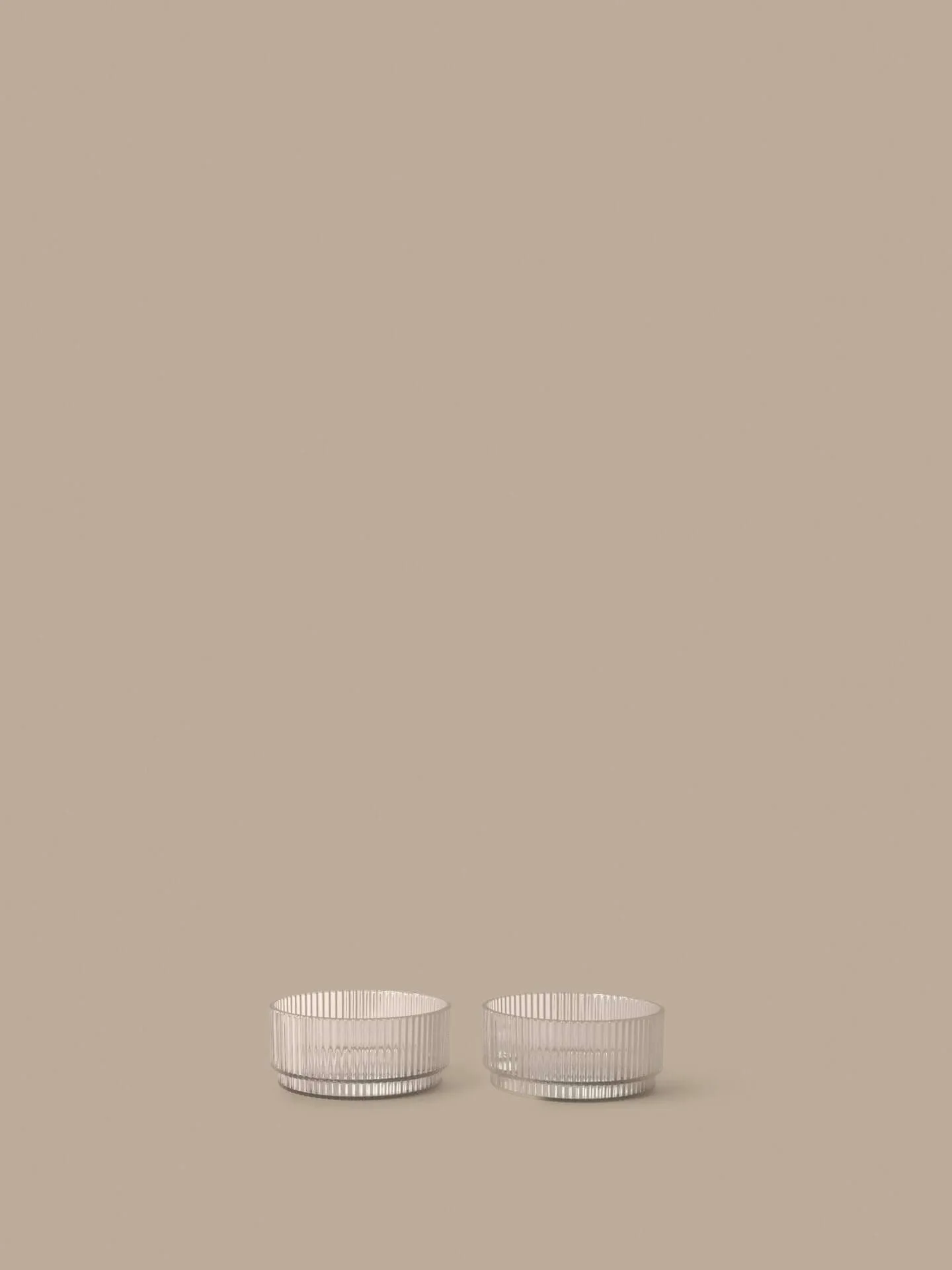 Ripple kids skål, Clear, 2-pack Ferm Living