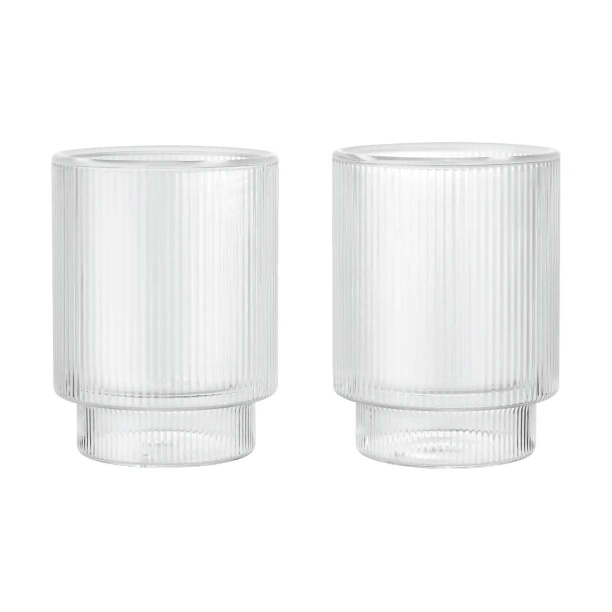 Ripple Thermal glas 22 cl, 2-pack, Clear Ferm Living