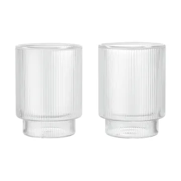 Ripple Thermal glas 22 cl, 2-pack - Clear - Ferm Living