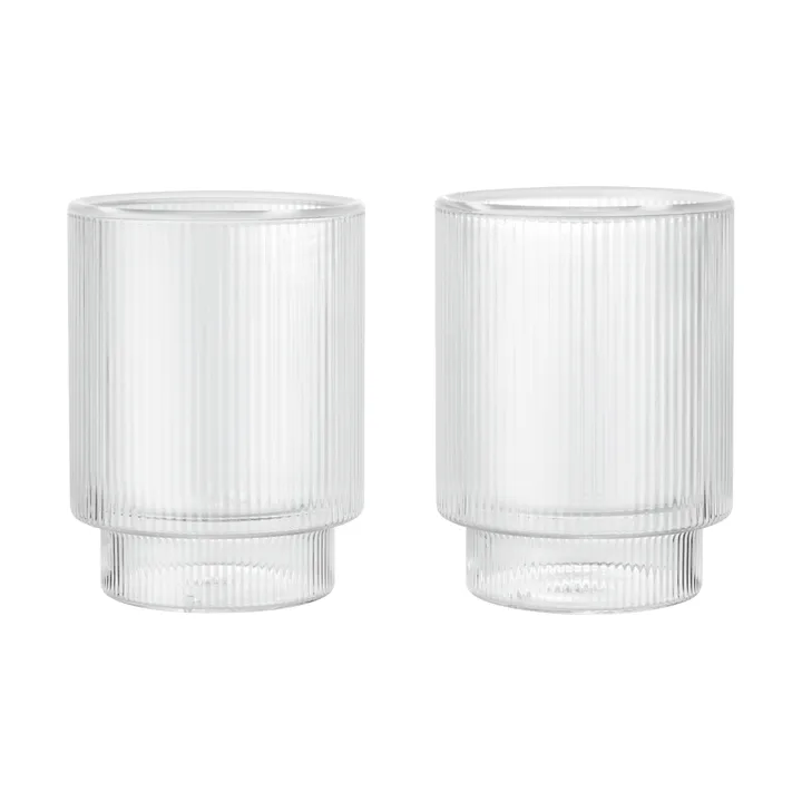 Ripple Thermal glas 22 cl, 2-pack - Clear - Ferm Living