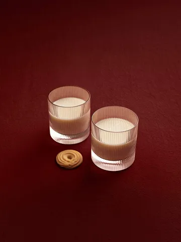 Ripple tumbler glas 25 cl 2-pack - Blush - Ferm Living