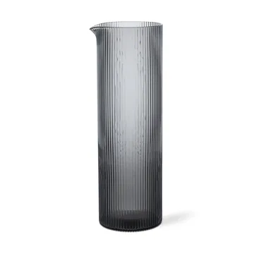 Ripple vattenkaraff 1,12 L - Smoked grey - Ferm Living