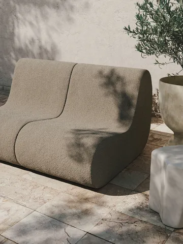 Rouli center module pure bouclé modulsoffa - Sand - Ferm Living