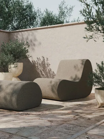 Rouli pouf pure bouclé sittpuff - Sand - Ferm Living