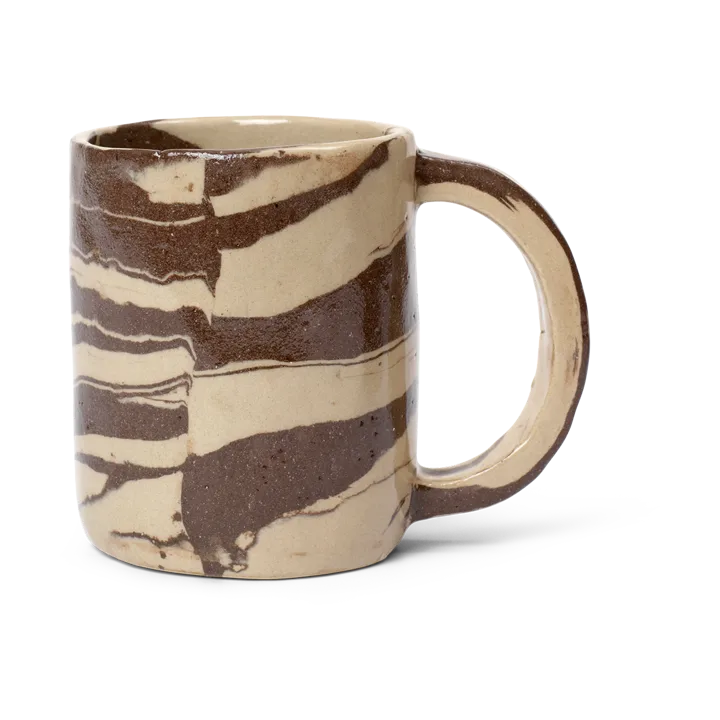 Ryu mugg tall 30 cl - Sand-brown - Ferm Living