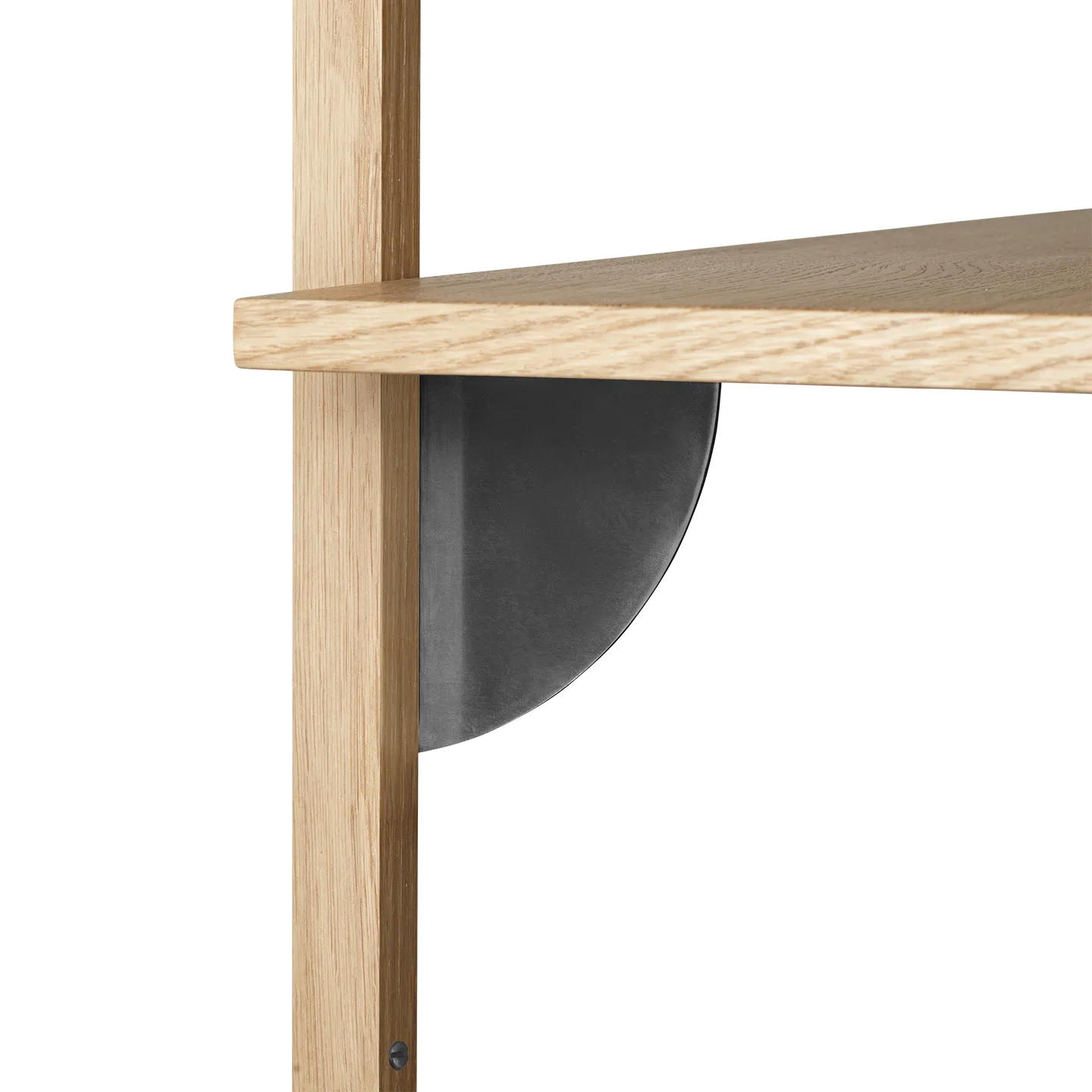 Sector hylla single narrow, Ek-svart Ferm Living