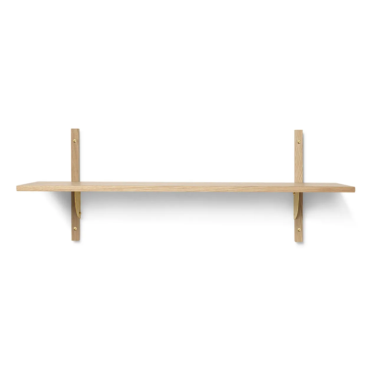 Sector hylla single wide, Ek-mässing Ferm Living