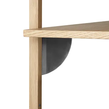 Sector hylla triple wide - Ek-svart - Ferm Living