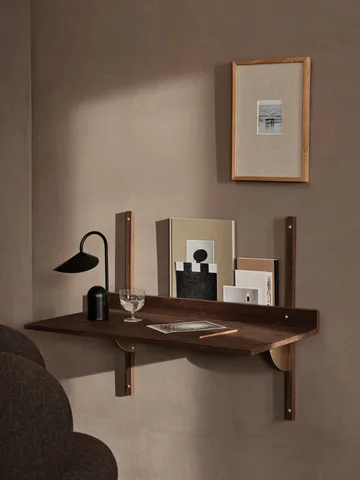 Sector skrivbord - Smoked Oak, brass - Ferm Living