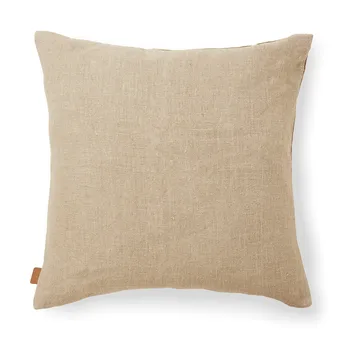 Senti Stripe kuddfodral 50x50 cm - Dark sand-linen - Ferm Living