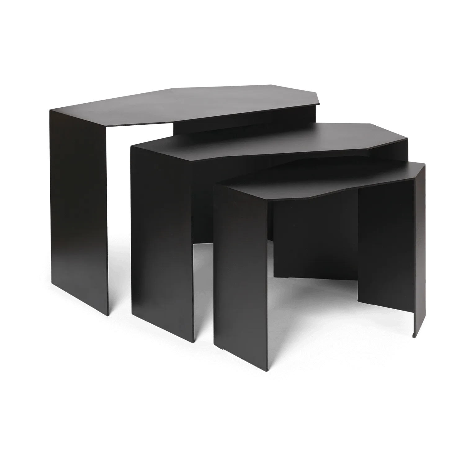 Shard cluster bord 3-pack, Black Ferm Living