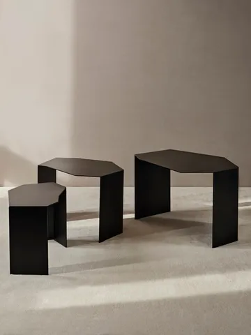 Shard cluster bord 3-pack - Black - Ferm Living
