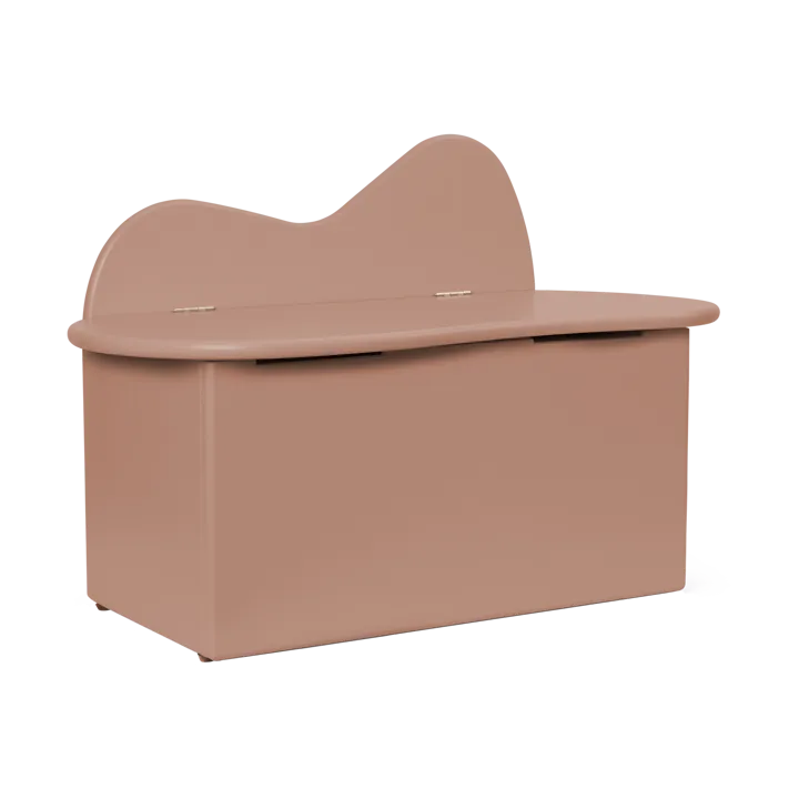 Slope bänk med förvaring 75x38x51 cm - Rose - Ferm Living
